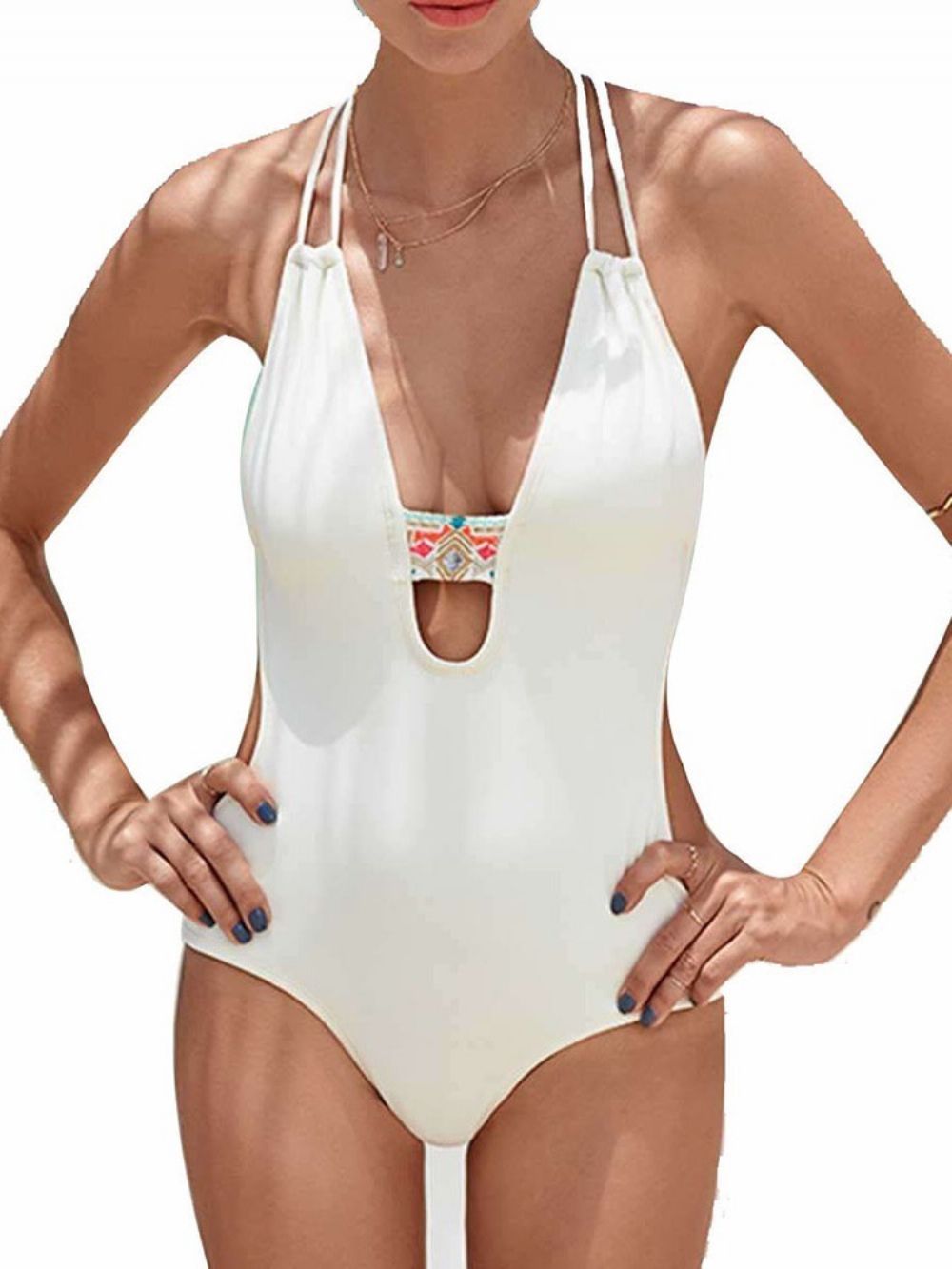 Sexy Effen Badmode Uit Één Stuk Monokini