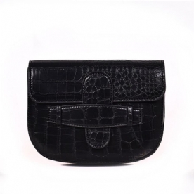 Alligator Draad Pu Zadel Crossbody Tas