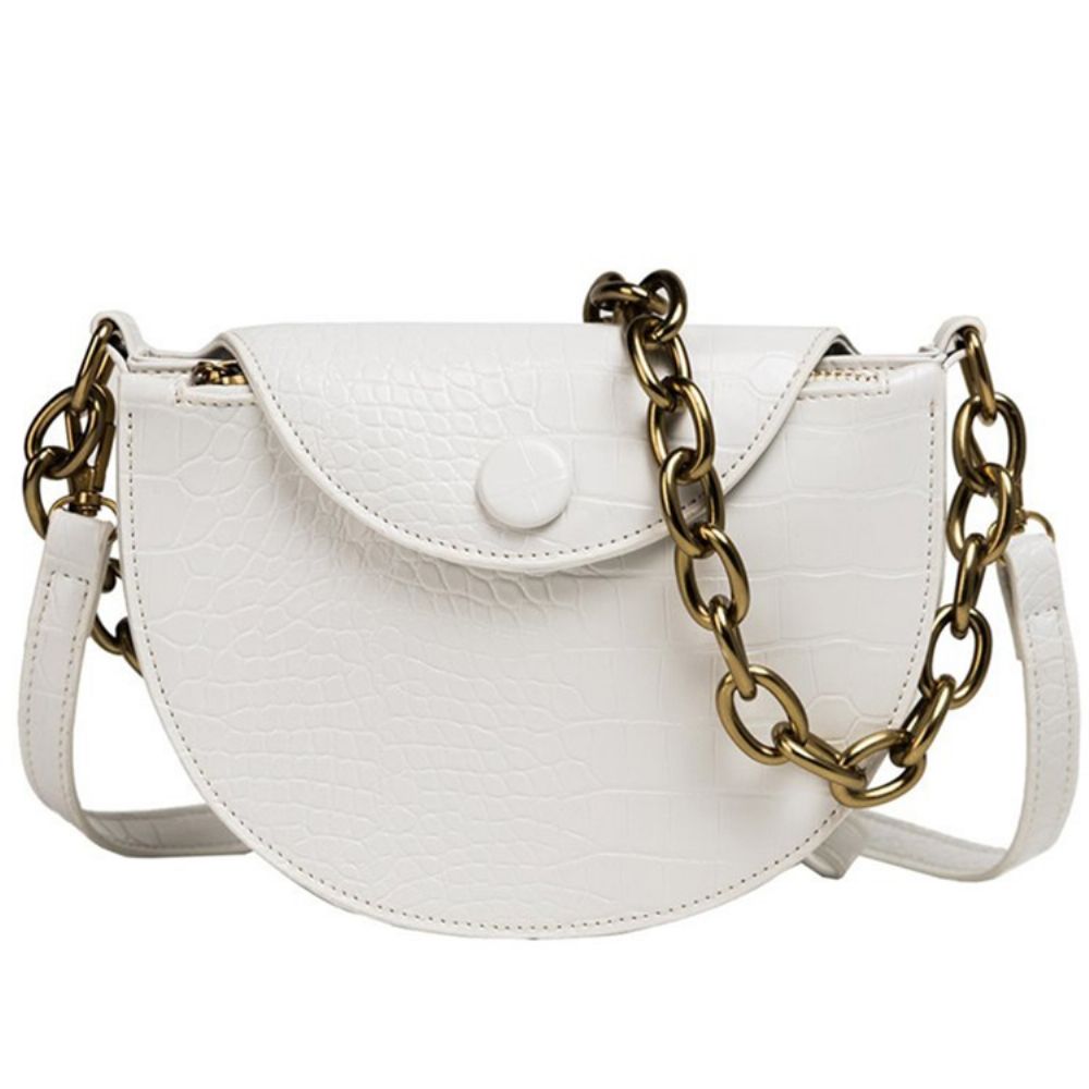 Alligator Pu-Draadzadel Crossbodytassen