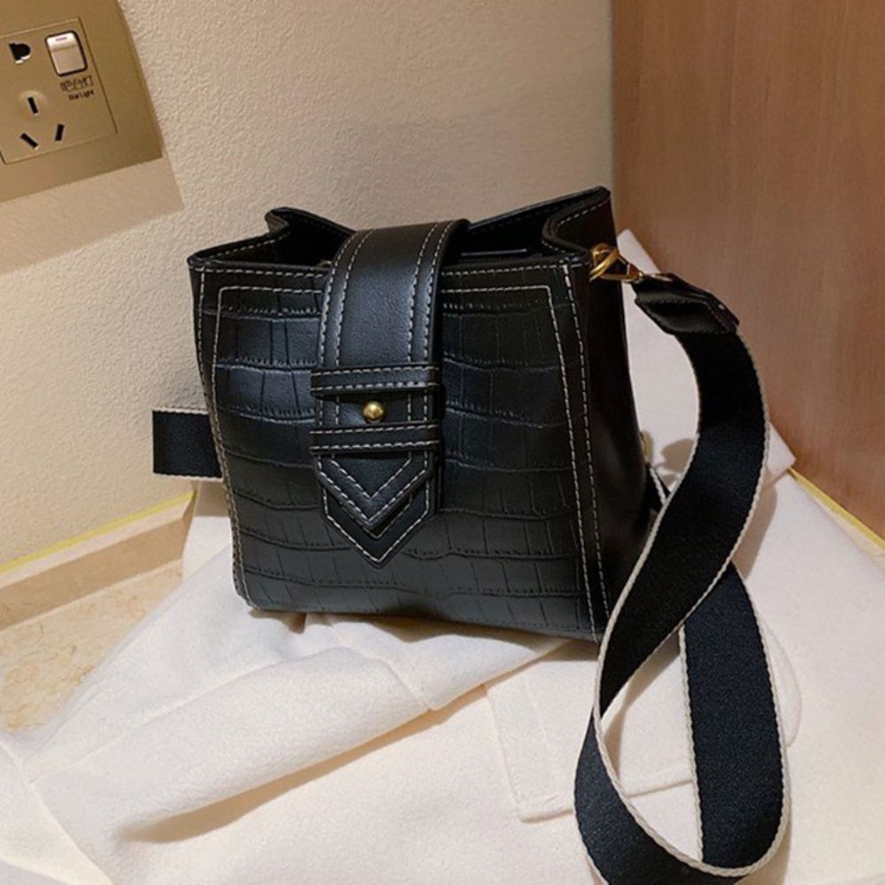 Alligator Reliëf Pu Rechthoekige Crossbody Tassen