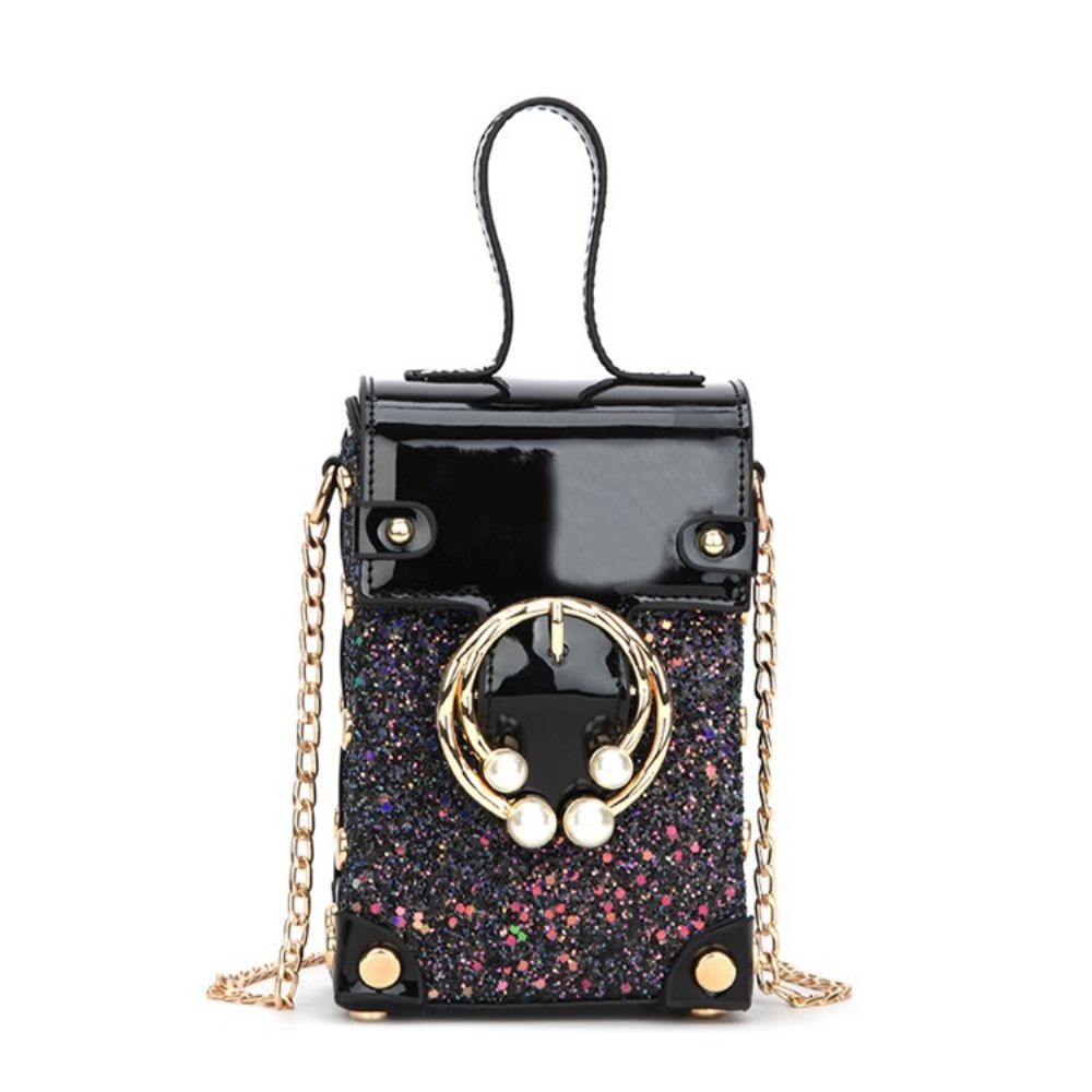 Chain Effen Pu Trunk Crossbody Tassen