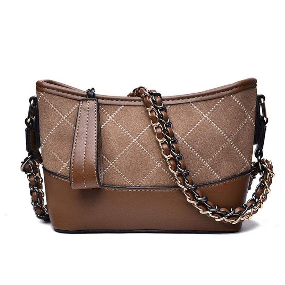 Crossbodytas Dames Met Tonvormige Ritssluiting