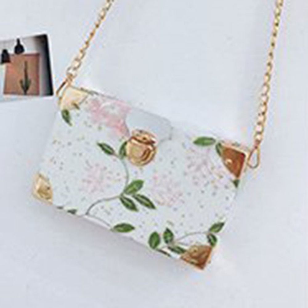 Crossbodytassen Met Geborduurde Bloemen Pu-Flap