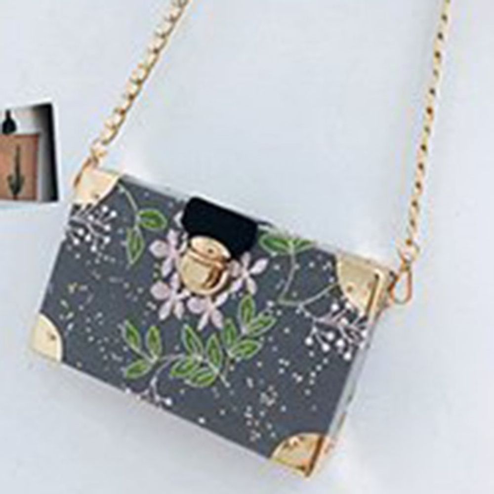 Crossbodytassen Met Geborduurde Bloemen Pu-Flap