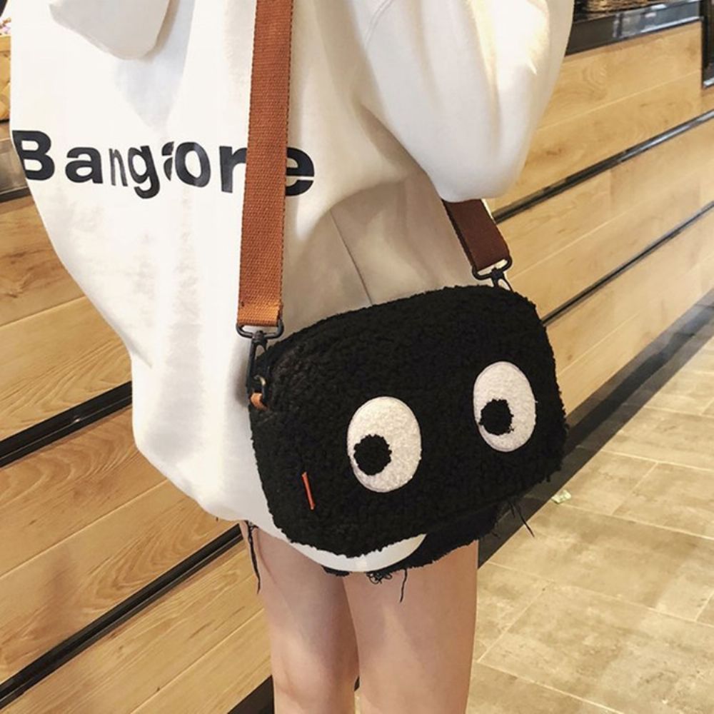 Crossbodytassen Met Namaakbont Cartoon Draadflap