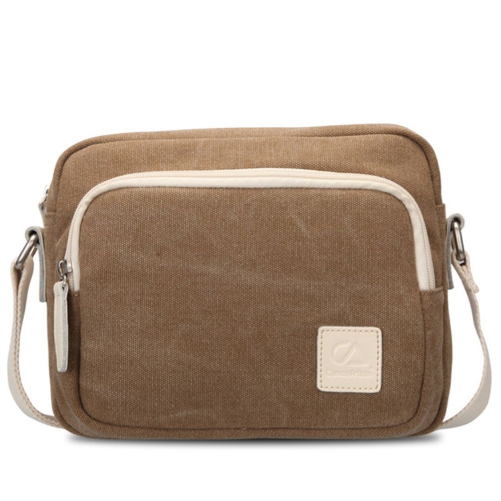 Eenvoudige Vintage Canvas Crossbody Tas