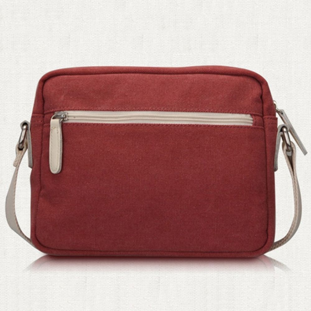 Eenvoudige Vintage Canvas Crossbody Tas