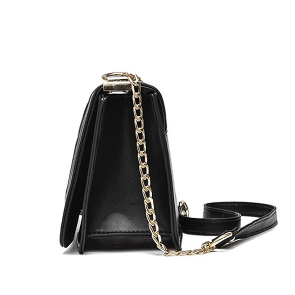 Effen Ketting Rechthoek Pu Crossbody Tassen