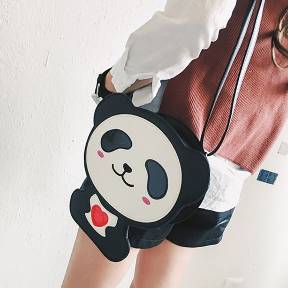 Leuke Crossbody Tas Met Cartoon Beer Ontwerp