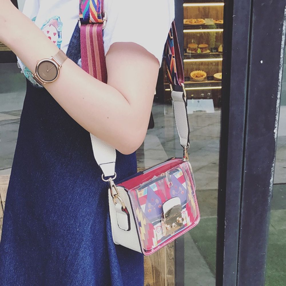 Lock Pu Cartoon Flap Crossbody Tassen