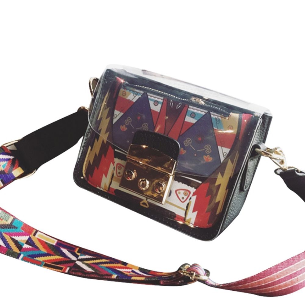 Lock Pu Cartoon Flap Crossbody Tassen