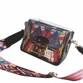 Lock Pu Cartoon Flap Crossbody Tassen