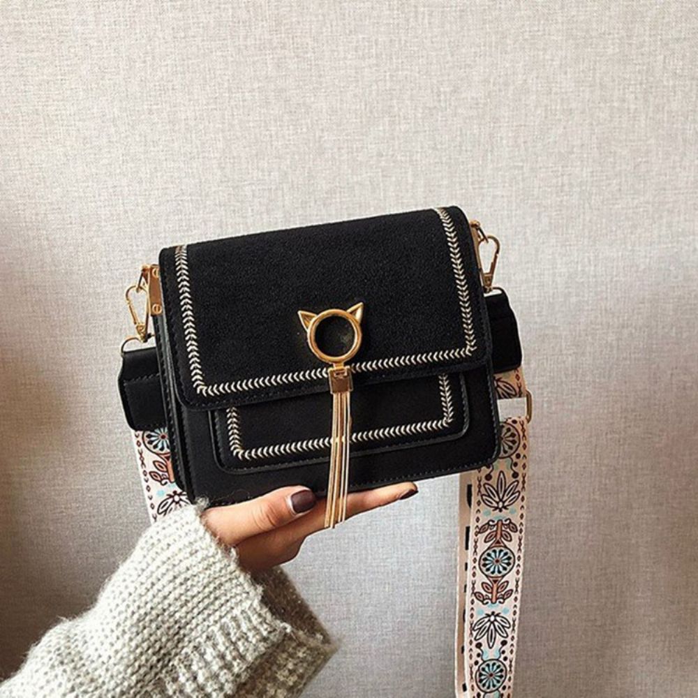 Magnetische Snap Rechthoekige Crossbody Tassen