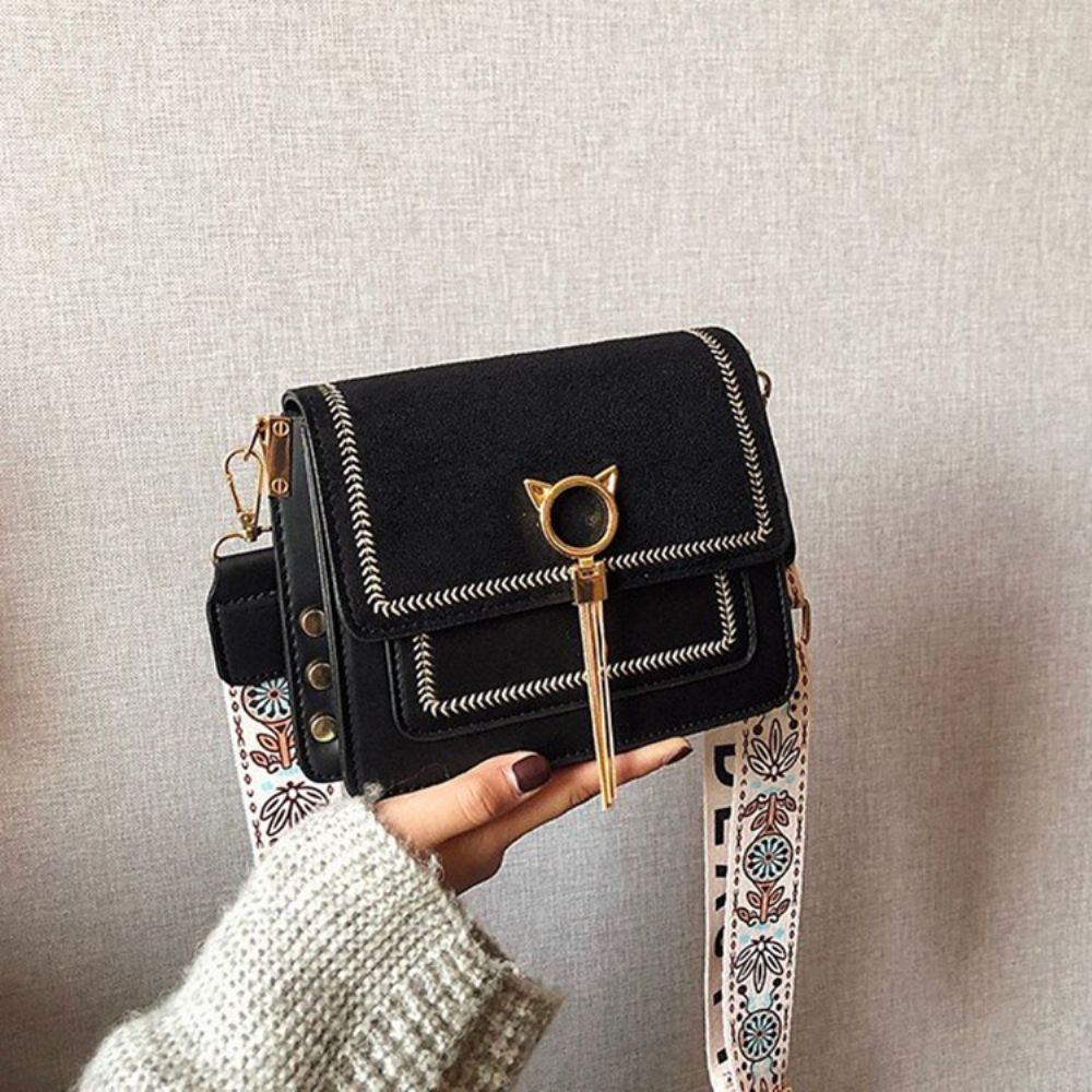 Magnetische Snap Rechthoekige Crossbody Tassen