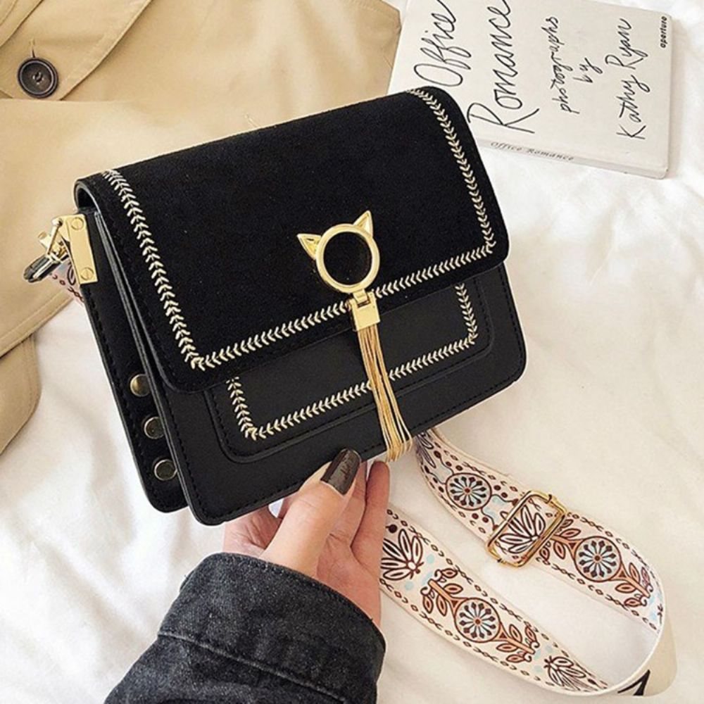 Magnetische Snap Rechthoekige Crossbody Tassen