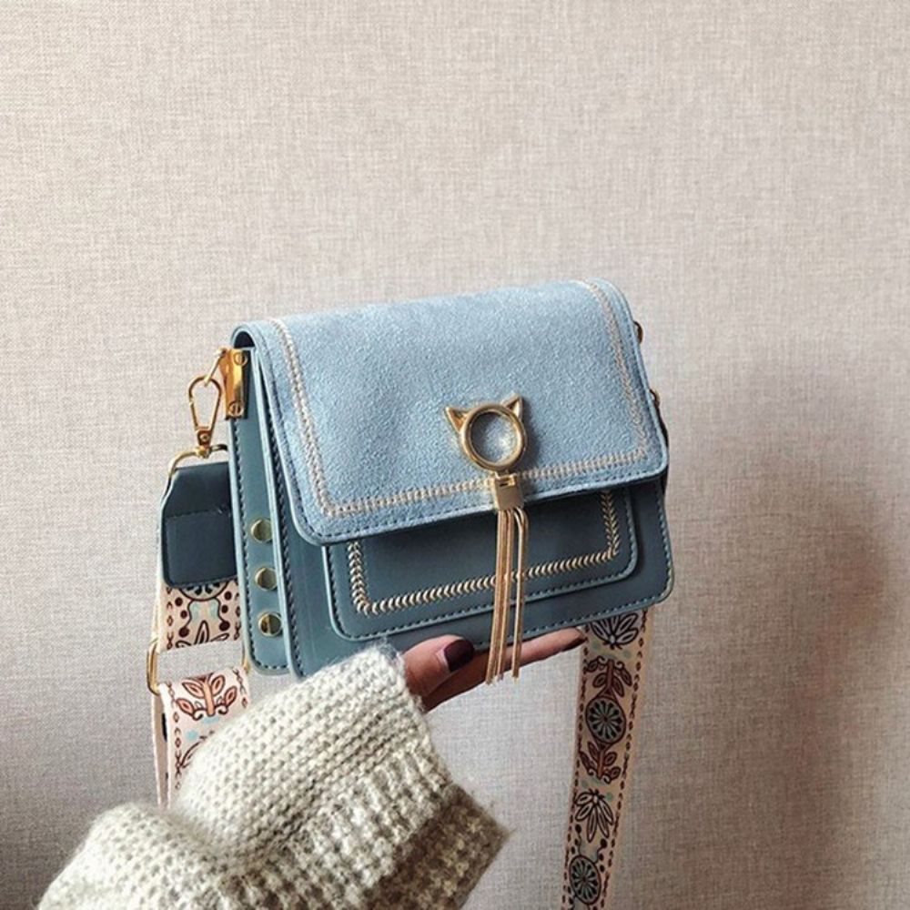 Magnetische Snap Rechthoekige Crossbody Tassen