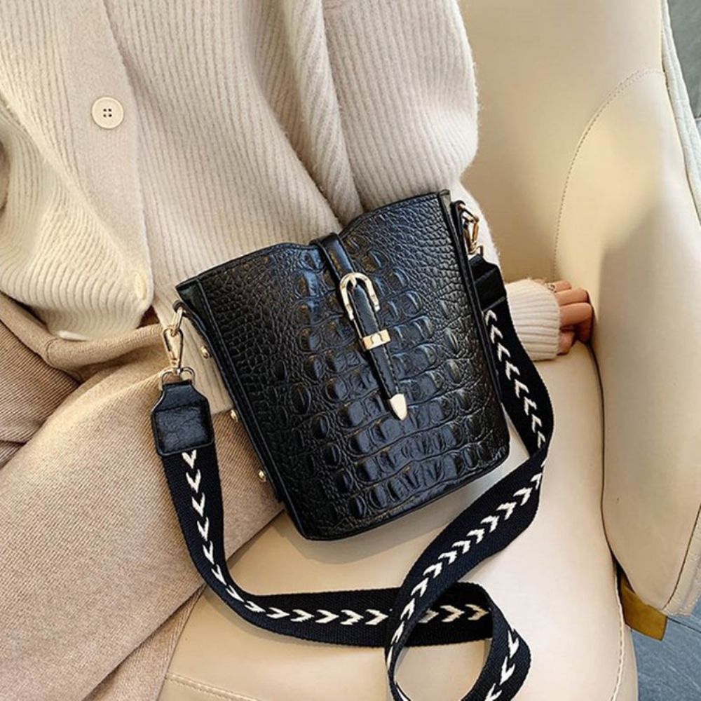 Thread Alligator Pu Rechthoekige Crossbody Tassen