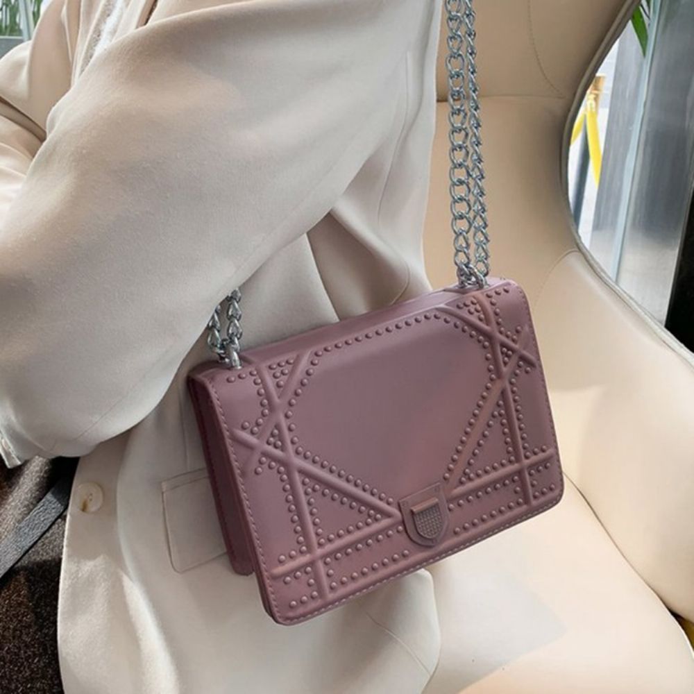 Thread Pu Geometrische Flap Crossbody Tassen