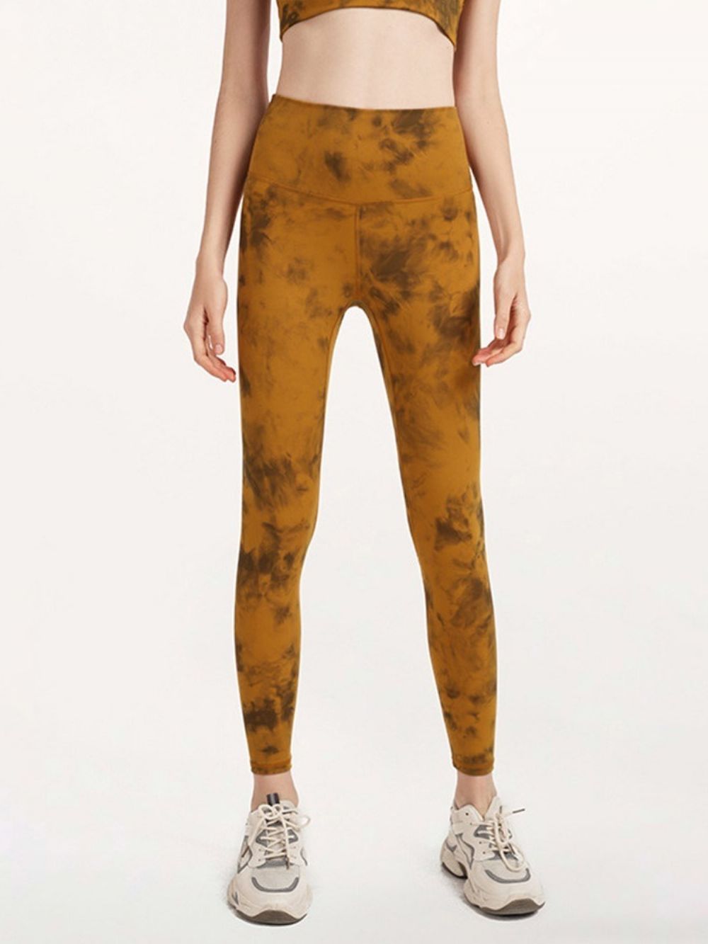 Ademende Camouflage Nylon Vrouwelijke Badmintonbroek Yogabroek Hoge Taille Tiktok Leggings