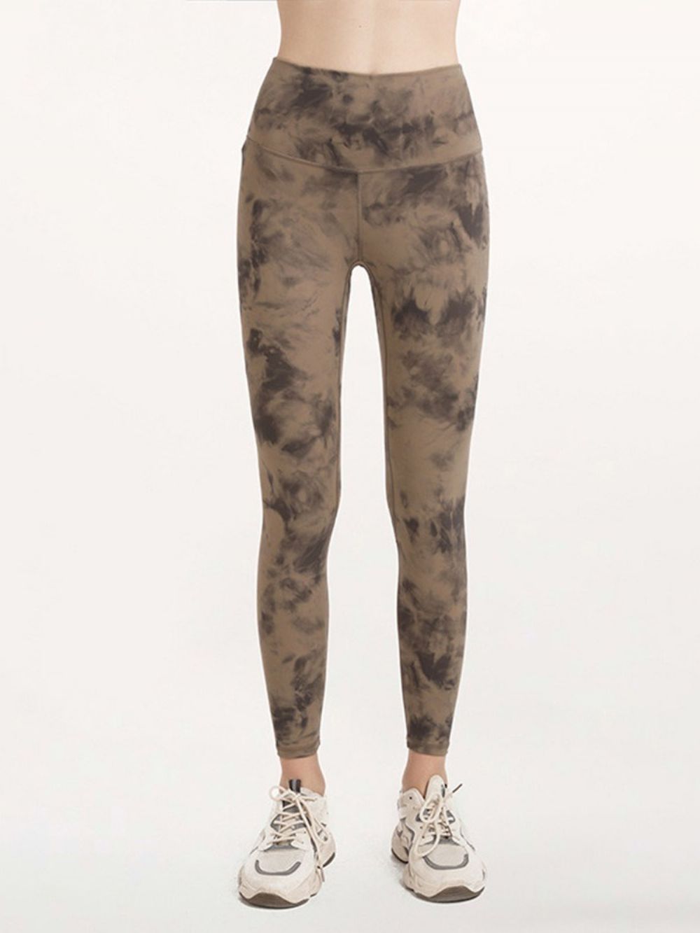 Ademende Camouflage Nylon Vrouwelijke Badmintonbroek Yogabroek Hoge Taille Tiktok Leggings