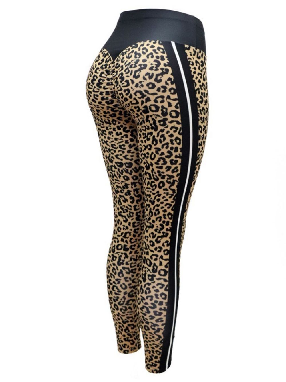 Ademende Yogabroek Dames Met Luipaardprint Tiktok-Legging Met Hoge Taille