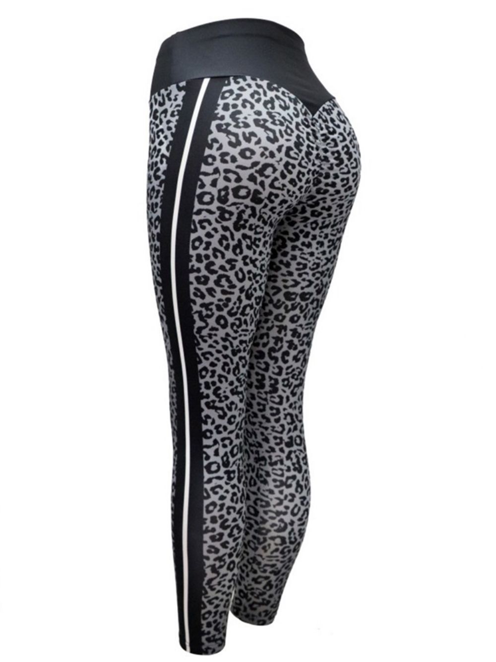 Ademende Yogabroek Dames Met Luipaardprint Tiktok-Legging Met Hoge Taille