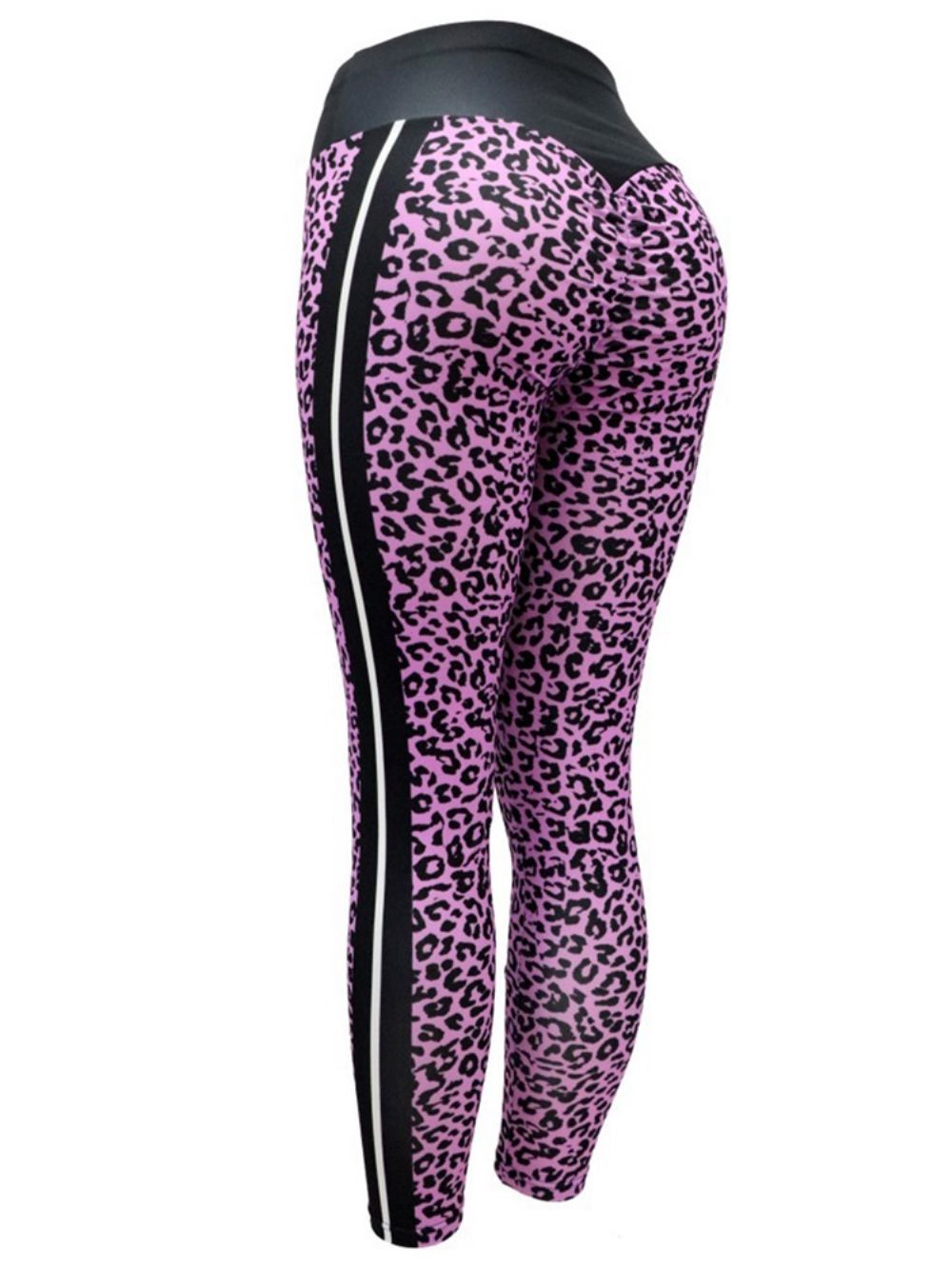 Ademende Yogabroek Dames Met Luipaardprint Tiktok-Legging Met Hoge Taille