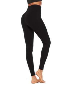 Anti-Zweet Katoenmengsels Effen Yoga Enkellange Yogabroek Tiktok-Legging Met Hoge Taille