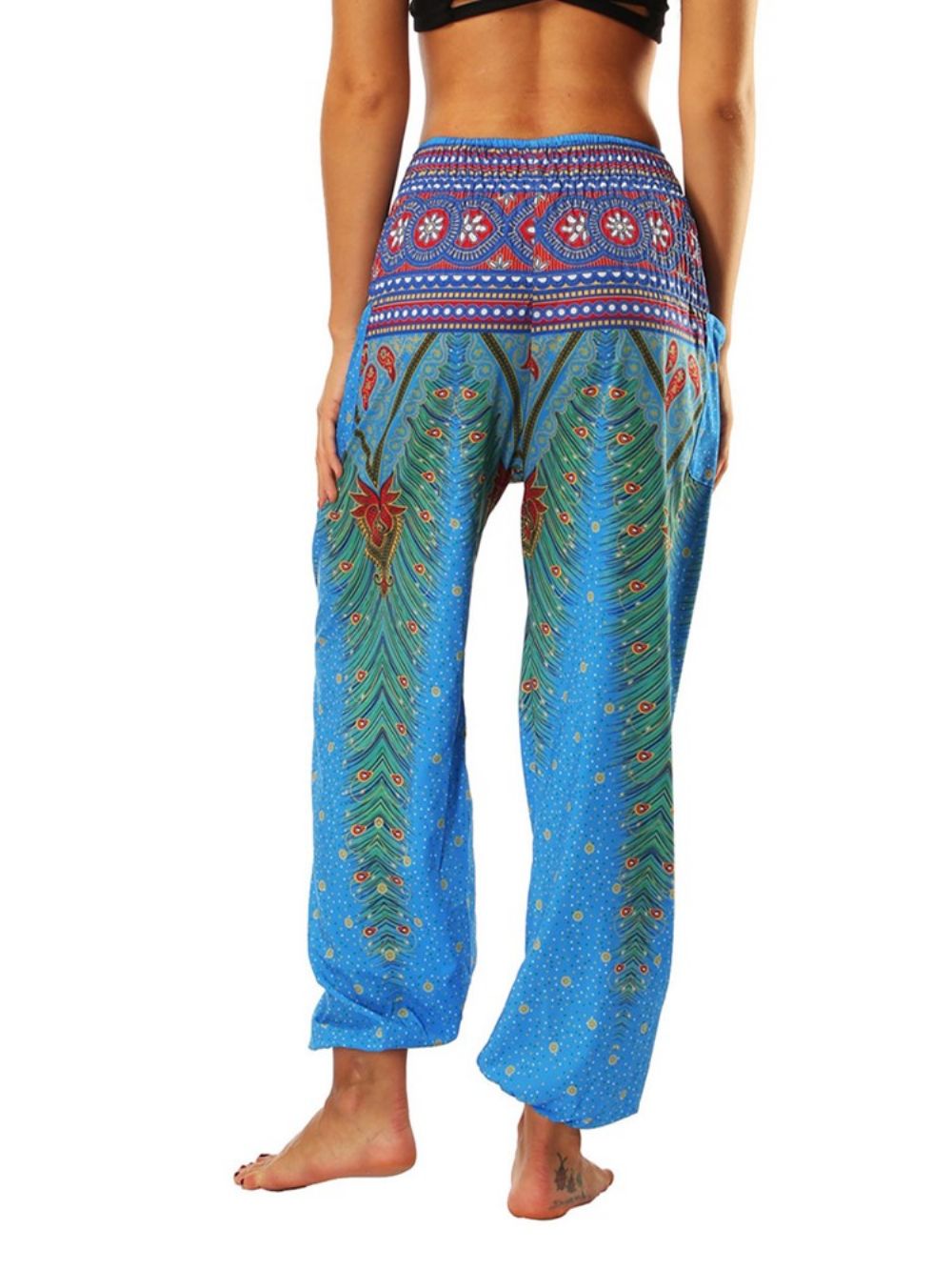 Boho Print Geometrische Street Dance Yoga Broek