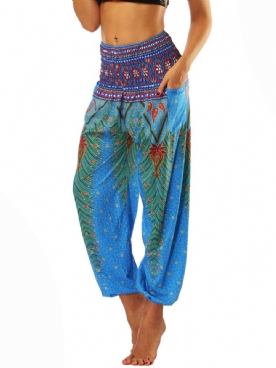 Boho Print Geometrische Street Dance Yoga Broek