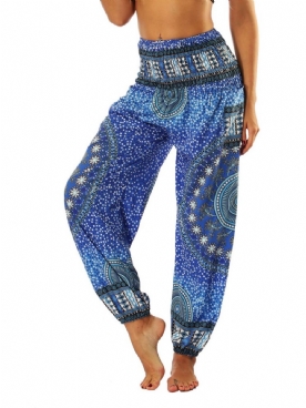 Boho Print Geometrische Yoga Harem Joggingbroek