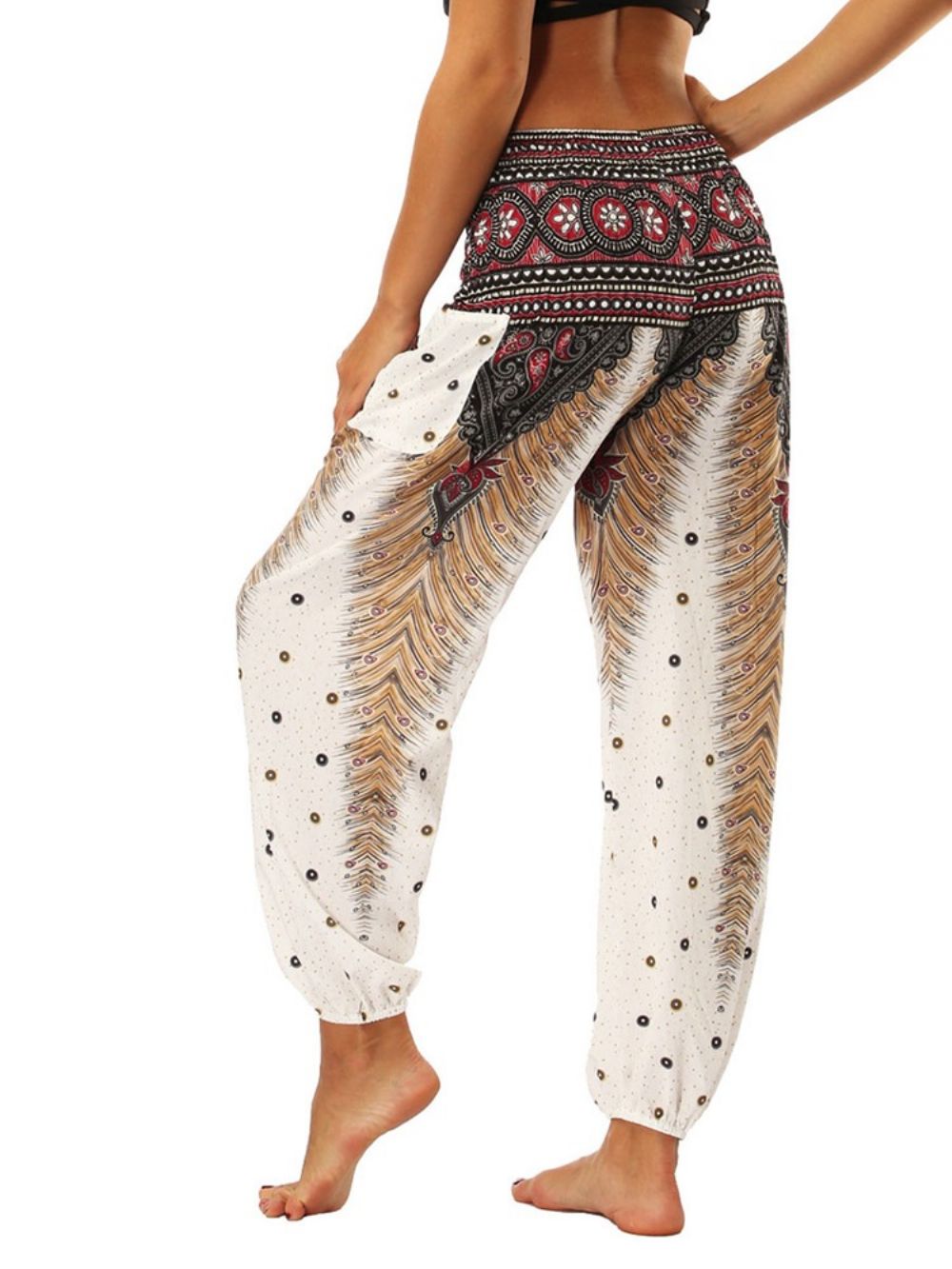 Boho Print Geometrische Zomer Yoga Harembroek