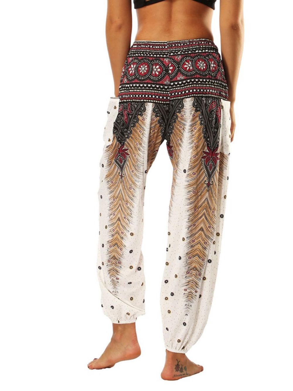 Boho Print Geometrische Zomer Yoga Harembroek