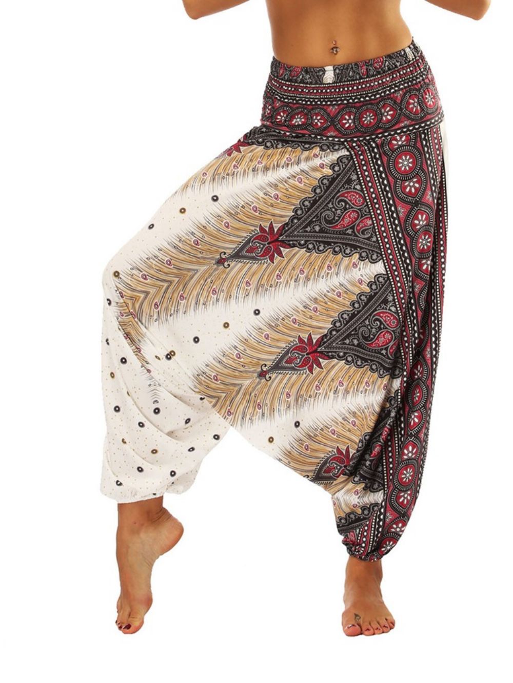 Boho Print Yoga Harem Joggingbroek