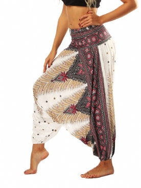 Boho Print Yoga Harem Joggingbroek