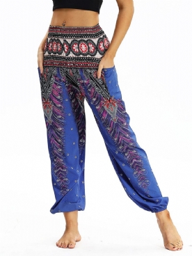 Boho Yoga Harembroek Met Geometrische Print