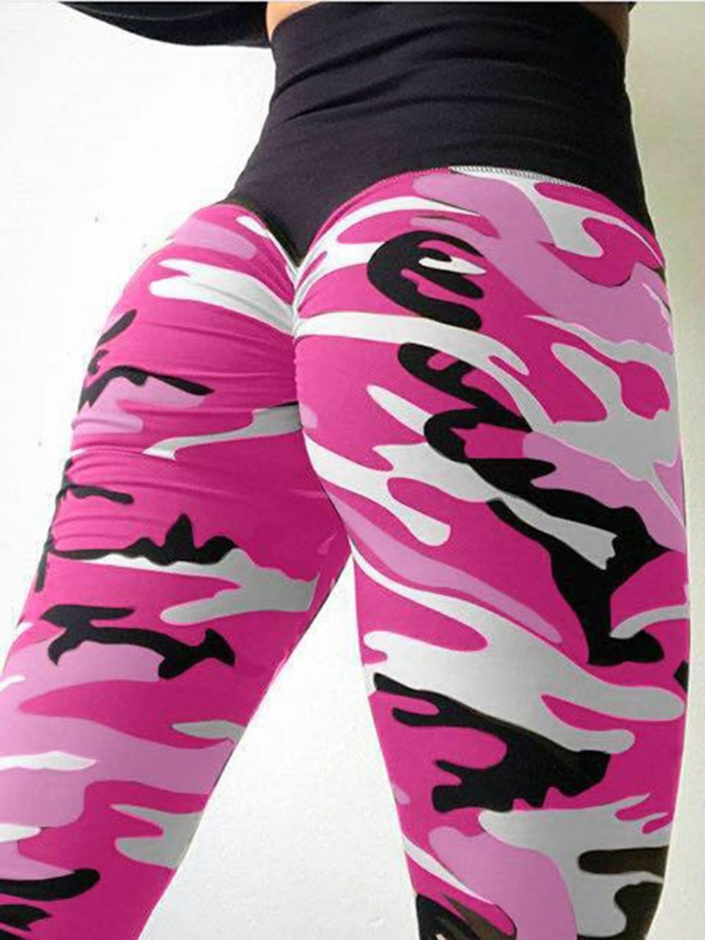 Camouflage Anti-Zweet Yoga Leggings Yoga Broek Hoge Taille Tiktok Leggings