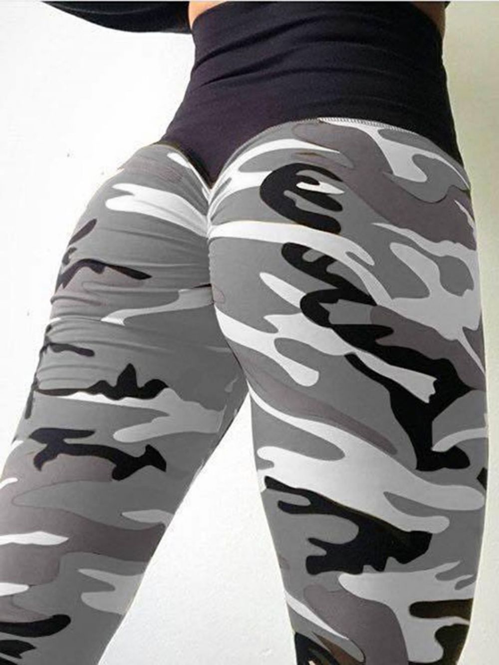 Camouflage Anti-Zweet Yoga Leggings Yoga Broek Hoge Taille Tiktok Leggings