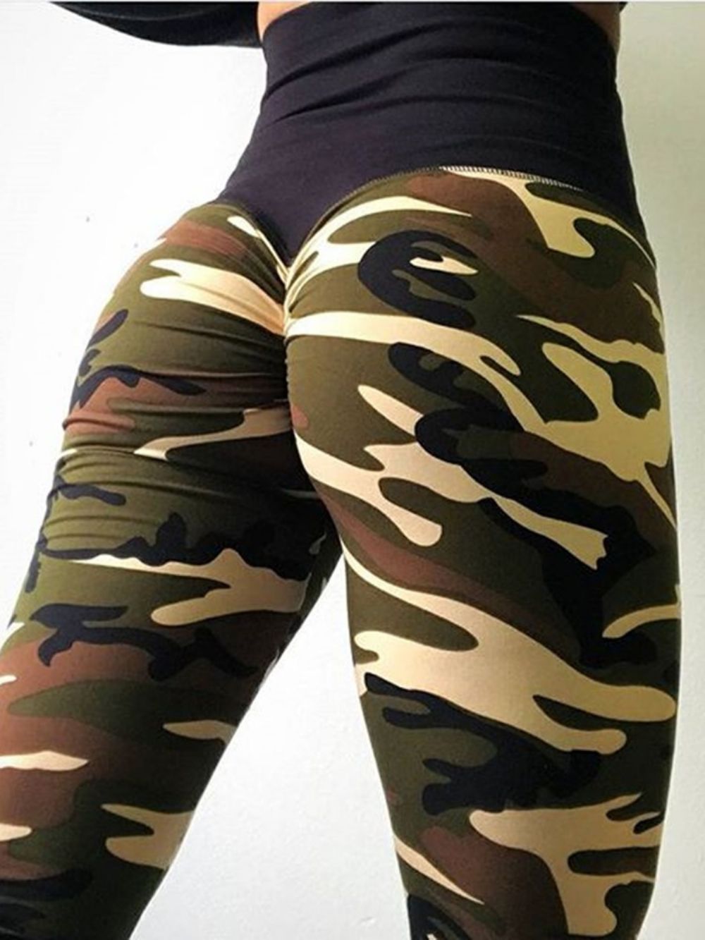 Camouflage Anti-Zweet Yoga Leggings Yoga Broek Hoge Taille Tiktok Leggings