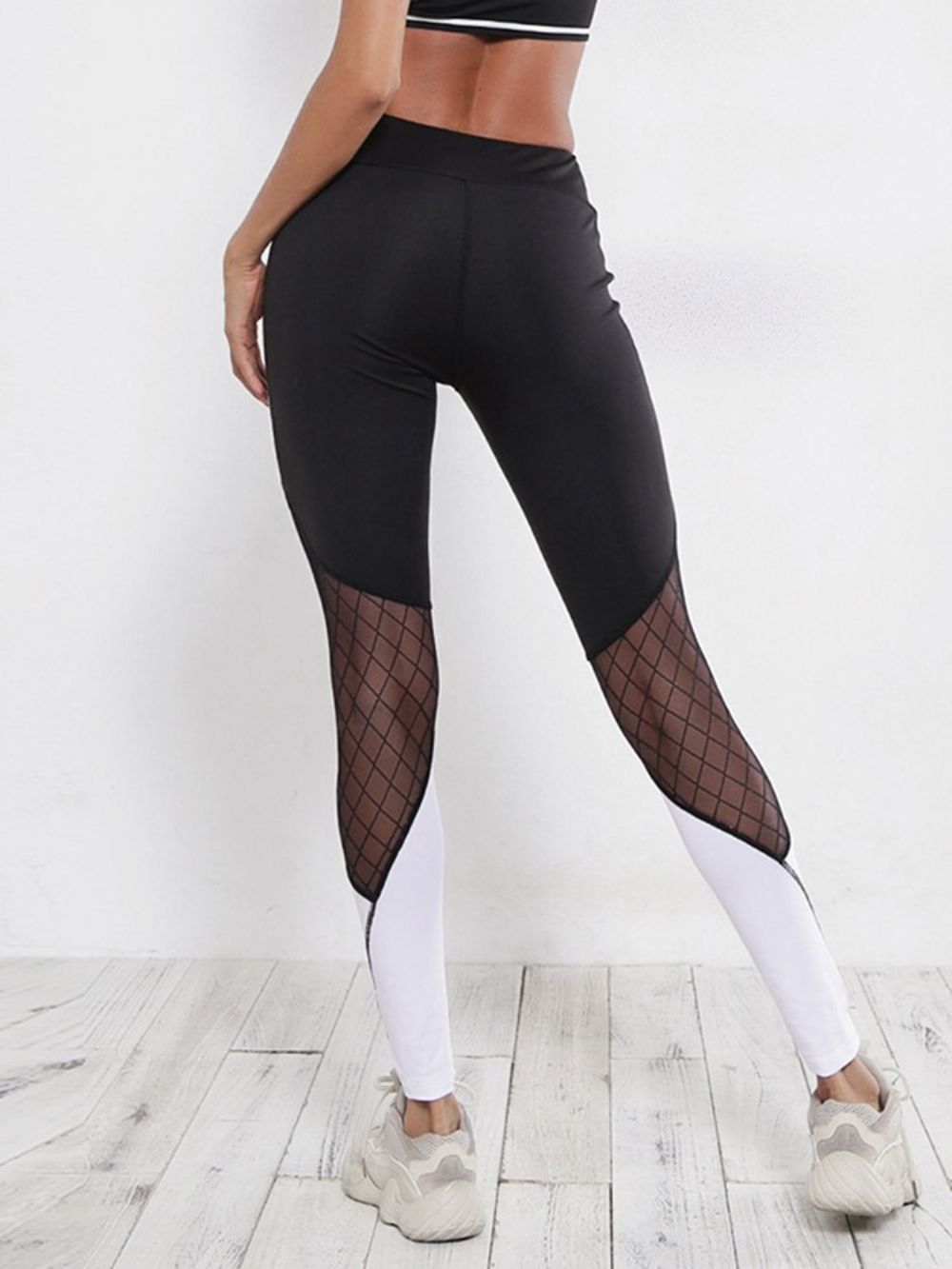 Dames Kleurblok Patchwork Zomer Enkellange Legging Yoga Broek Hoge Taille Tiktok Legging