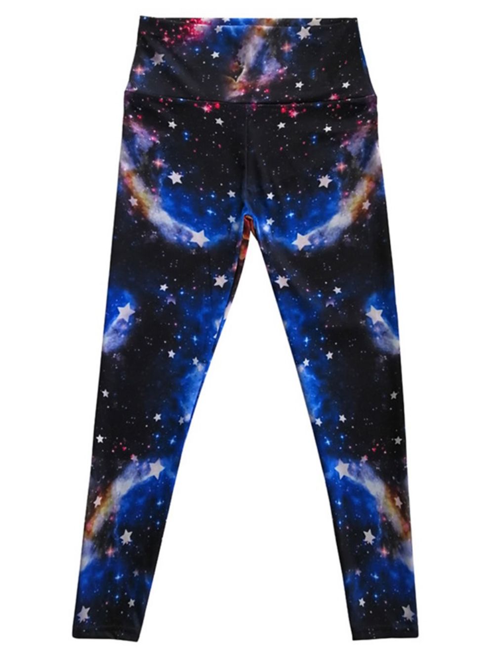 Dames Sterrenhemel Kleurblok Print Gym Sport Yoga Leggings Yoga Broek Hoge Taille Tiktok Leggings