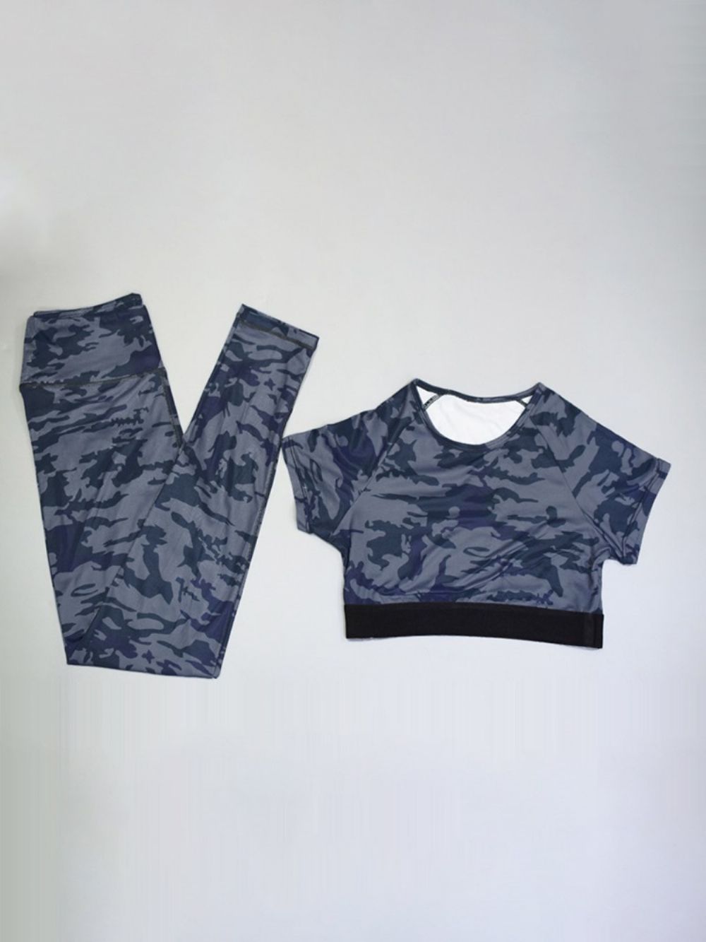 Enkellange Sportsets Dames Met Camouflageprint