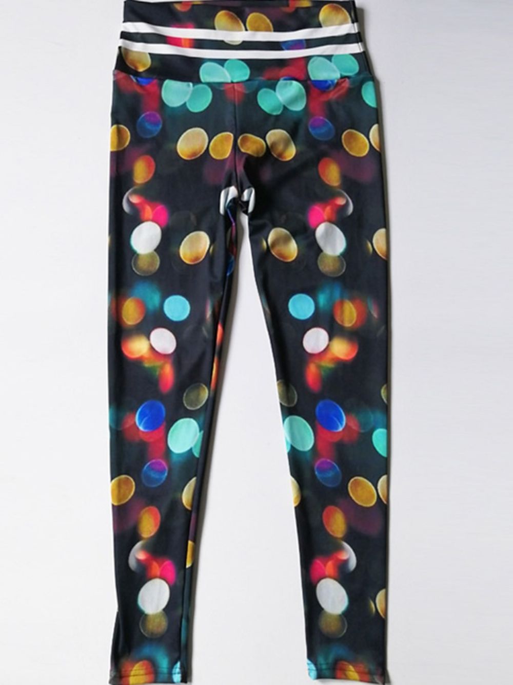 Kleurblok Print Gym Sport Yoga Broek Hoge Taille Tiktok Leggings