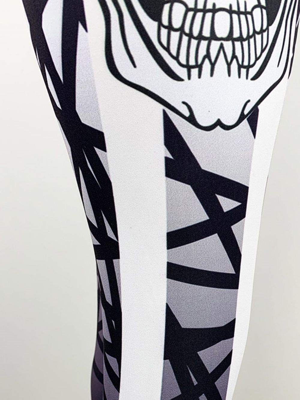 Kleurblokprint Volledige Lengte Gym Sport Yoga Broek Hoge Taille Tiktok Legging