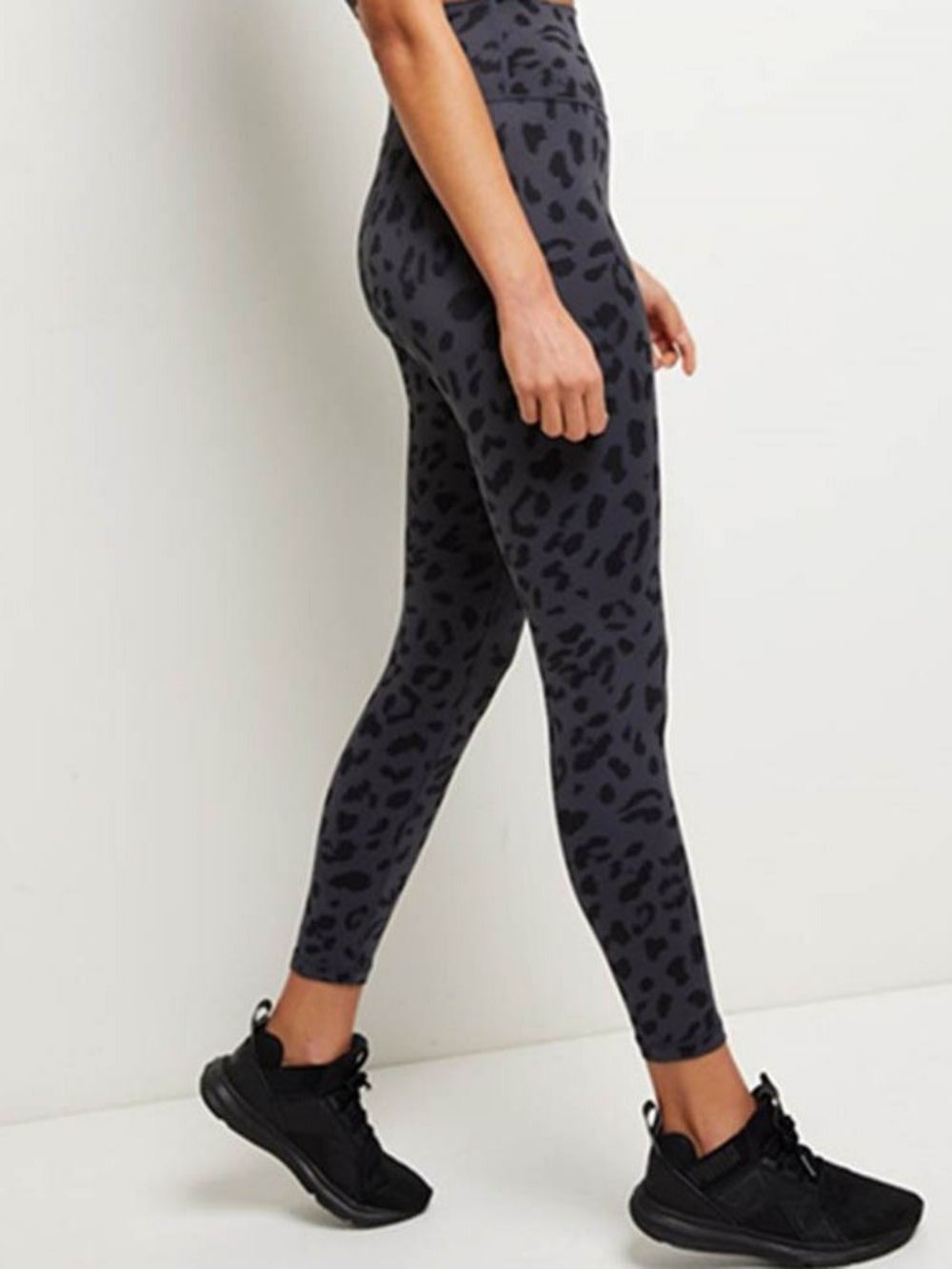 Luipaard-Katoenmengsels Sneldrogende Zomertennisbroek Yogabroek Tiktok-Legging Met Hoge Taille