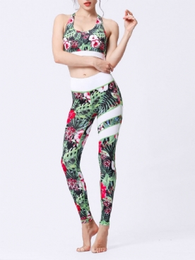 Mouwloze Trui Met Bloemenprint Gym Sportsets