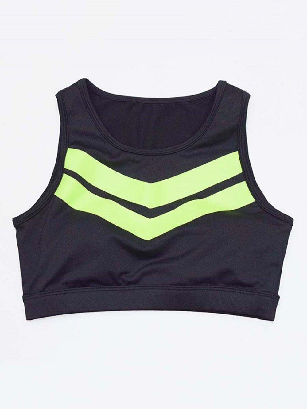 Patchwork Color Block Anti-Zweet Yoga Mouwloze Sportsets