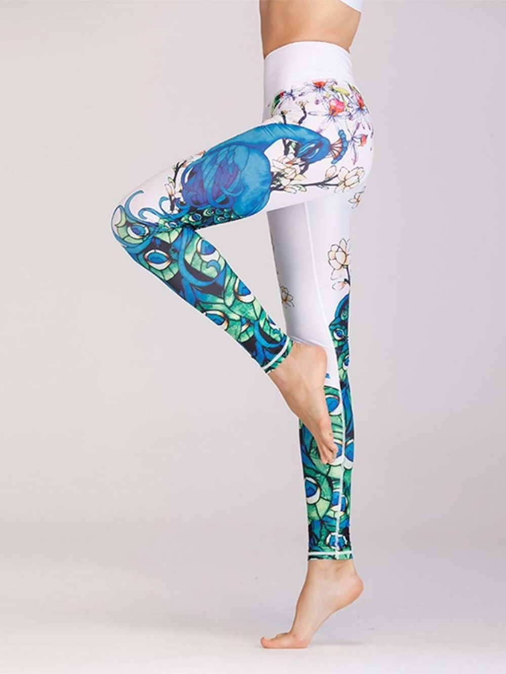 Polyester Anti-Zweet Print Dier Vrouwelijke Hardloopbroek Yoga Broek Hoge Taille Tiktok Leggings