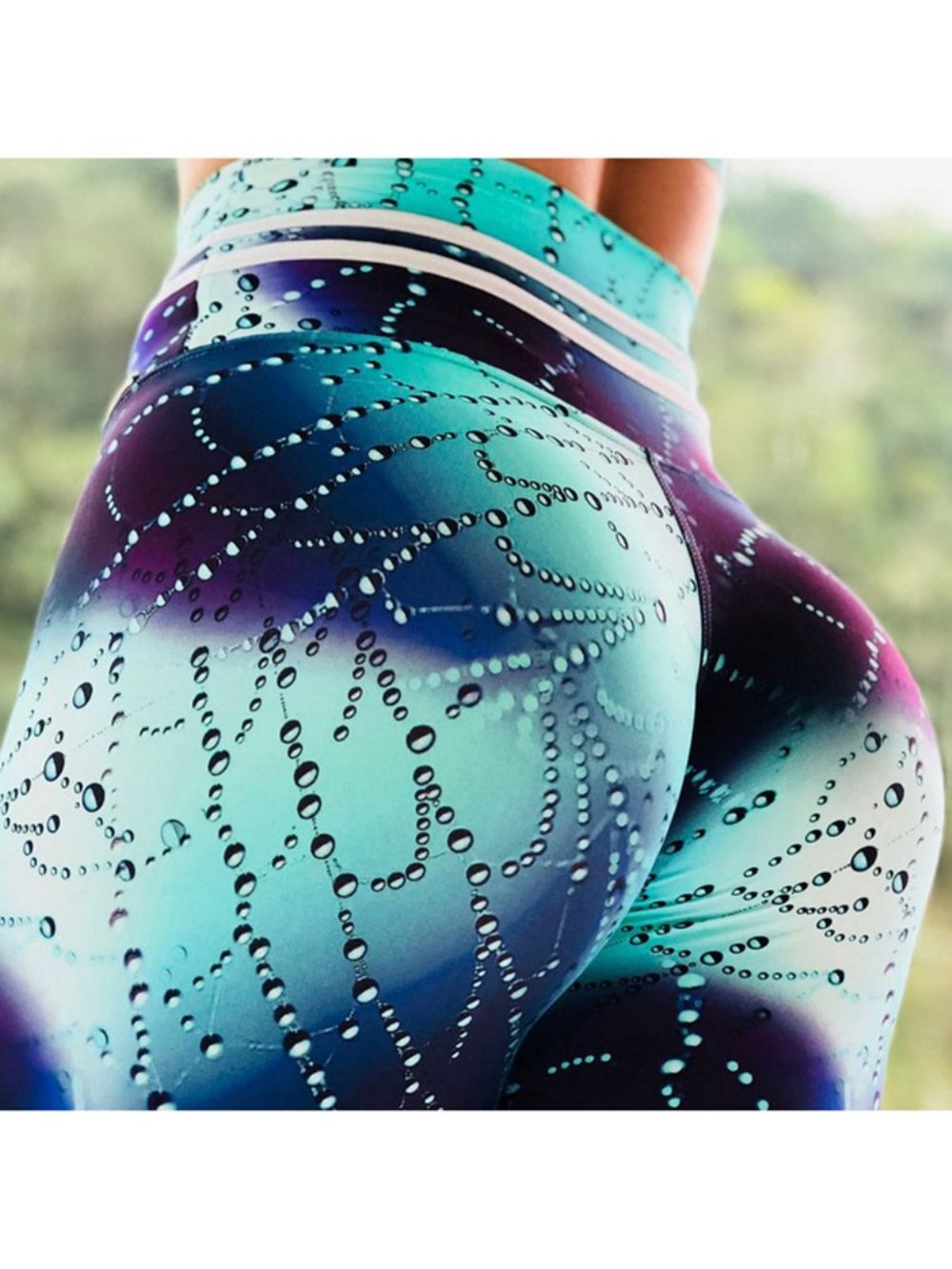 Print Hoog Getailleerde Push-Up Sportleggings Sportscholen Yogabroeken Tiktok-Leggings Met Hoge Taille