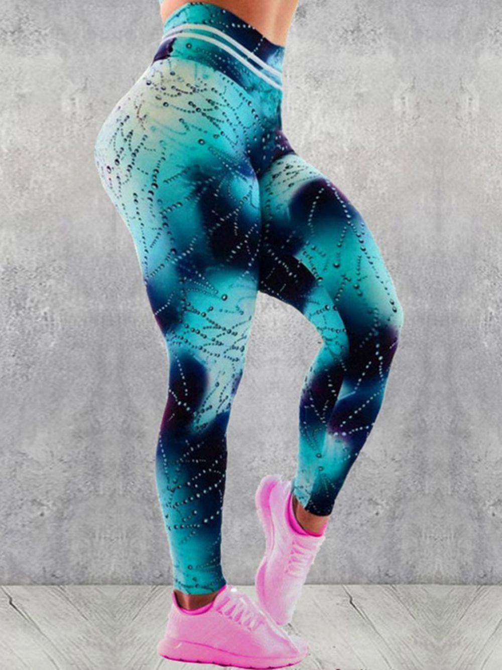 Print Hoog Getailleerde Push-Up Sportleggings Sportscholen Yogabroeken Tiktok-Leggings Met Hoge Taille